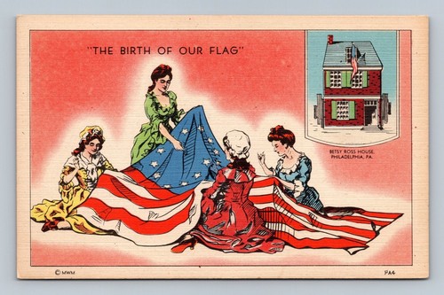 Vintage betsy ross house - vintage, flag