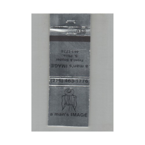 Matchbook cover man - matchbook, image